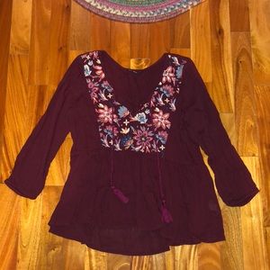 Floral Boho Top
